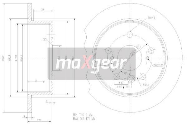 Jarrulevy MAXGEAR 19-2347