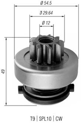 Hammaspyörä, käynnistys MAGNETI MARELLI 940113020354