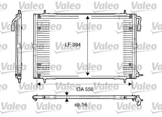 Lauhdutin, ilmastointilaite VALEO 817283