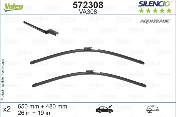 Pyyhkijänsulka VALEO 572308