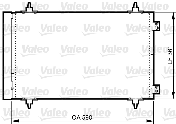 Lauhdutin, ilmastointilaite VALEO 814366
