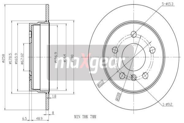 Jarrulevy MAXGEAR 19-1225
