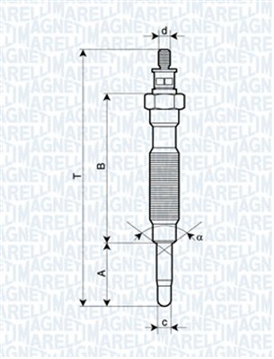 Hehkutulppa MAGNETI MARELLI 062900072304