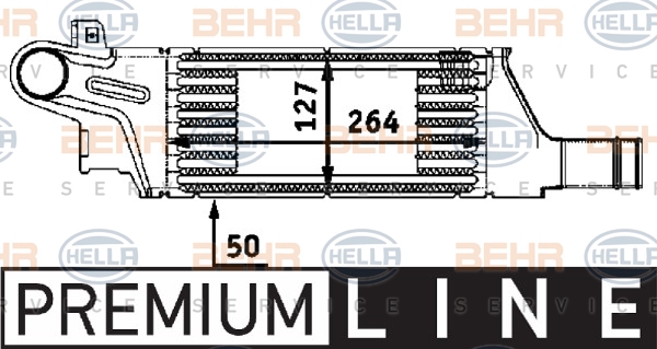 Välijäähdytin HELLA 8ML 376 723-201