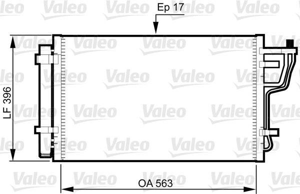 Lauhdutin, ilmastointilaite VALEO 814351