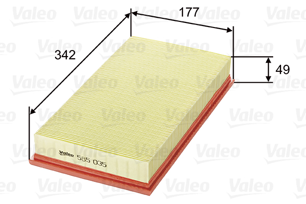 Ilmansuodatin VALEO 585035