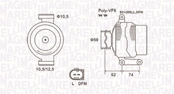 Laturi MAGNETI MARELLI 063731928010