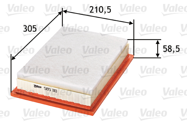 Ilmansuodatin VALEO 585110