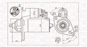 Käynnistin, AUDI,SEAT,SKODA, 02Z911023F, 02Z911023FX, 02Z911023H, 02Z911023HX, 02Z911024J