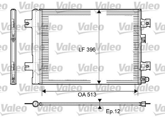 Lauhdutin, ilmastointilaite VALEO 814077