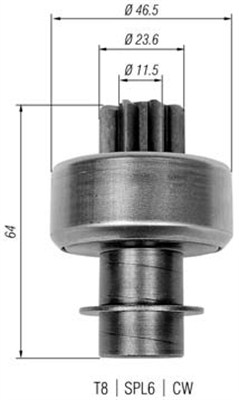 Hammaspyörä, käynnistys MAGNETI MARELLI 940113020336
