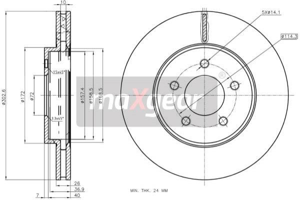 Jarrulevy MAXGEAR 19-3352