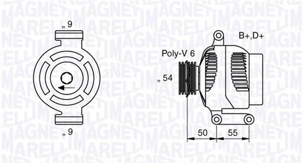 Laturi MAGNETI MARELLI 063358061010