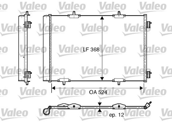 Lauhdutin, ilmastointilaite VALEO 818015