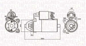 Käynnistin, FORD TOURNEO CONNECT, TRANSIT CONNECT, 1345314, 1477973, 1477974, 2T1411000AA, 2T1411000AB, 2T1411000BA, 2T1411000BB, 2T1411
