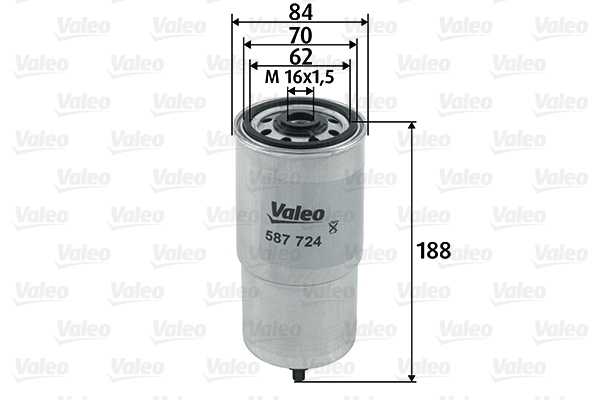 Polttoainesuodatin VALEO 587724