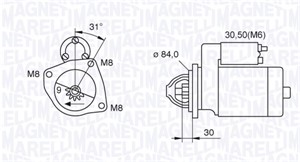 Käynnistin, IVECO DAILY Flak/chassi III, DAILY Flak/chassi IV, DAILY Skåp III, DAILY Skåp IV, DAILY Tipp IV, 500059592, 69502571