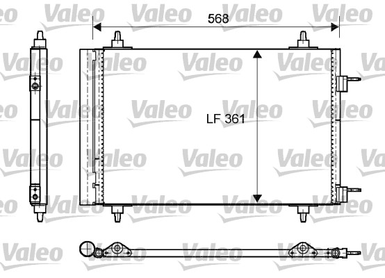 Lauhdutin, ilmastointilaite VALEO 818170