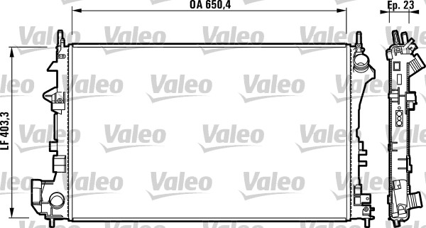 Jäähdytin,moottorin jäähdytys VALEO 732879