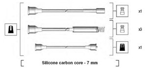 Sytytysjohtosarja, OPEL OMEGA A, OMEGA A Kombi, OMEGA B, VAUXHALL CARLTON Mk Kombi III, CARLTON Mk Sedan III, 1612485, 90 349 320