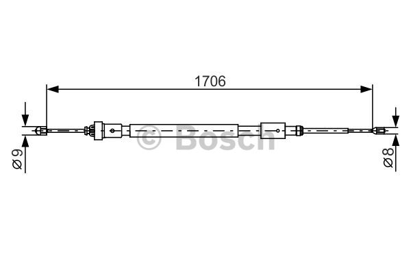 Käsijarruvaijeri BOSCH 1 987 482 316