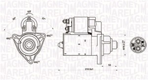 Käynnistin, VW TRANSPORTER Buss IV, TRANSPORTER Flak/chassi IV, TRANSPORTER Skåp IV, 02B911023F
