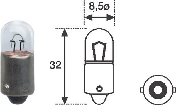 Takavalo, polttimo MAGNETI MARELLI 002893200000