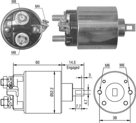 Magneettikytkin, käynnistin MAGNETI MARELLI 940113050022