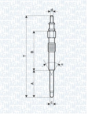 Hehkutulppa MAGNETI MARELLI 062900042304