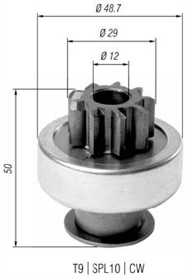 Hammaspyörä, käynnistys MAGNETI MARELLI 940113020387