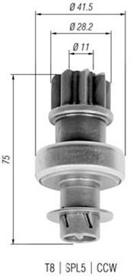 Hammaspyörä, käynnistys MAGNETI MARELLI 940113020316