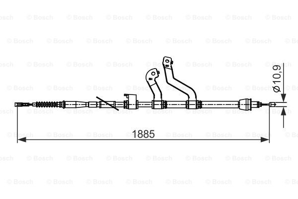 Käsijarruvaijeri BOSCH 1 987 482 573