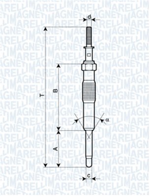 Hehkutulppa MAGNETI MARELLI 062900034304